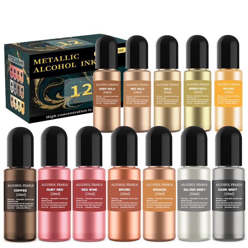 Resin Pigment Alcohol Ink - 1 Set Resin Pigment Kit Art