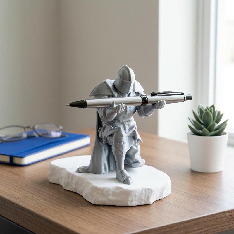 Resin Art Workshop - Knight Pen Holder Resin Medieval Armor