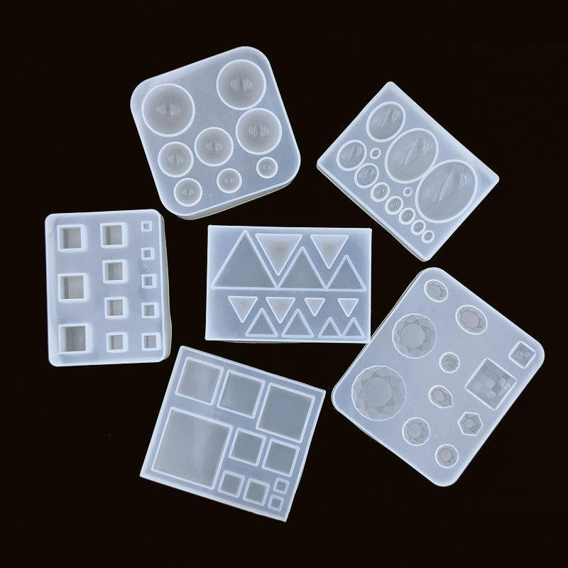 Resin Art Cube - Cute beads Cube triangle Silicone Mold