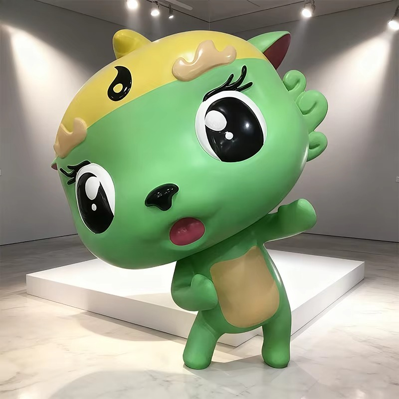 Resin Art Business - @#Factory Green Cute Cartoon Animal Sculpture