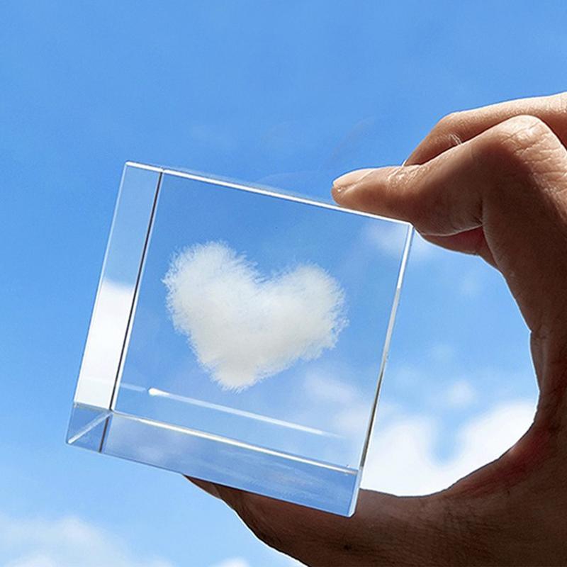 Cloud Cube Ornament Cloud Cube - Resin Art Cube ulasan dan harga