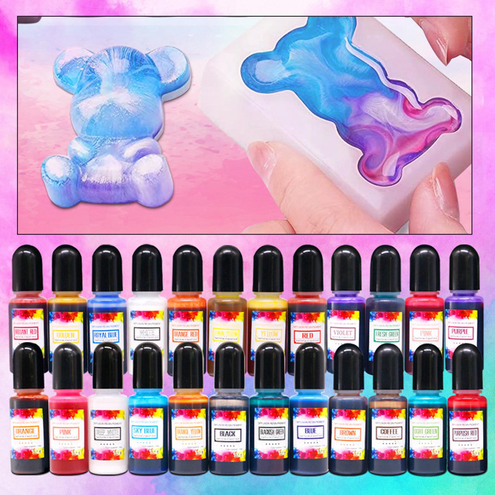 24Pcs Alcohol Inks Epoxy Resin - Resin Pigment Alcohol Ink ulasan dan harga