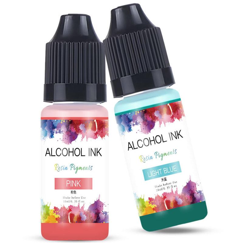 10ml/Bottle 22Colors Alcohol I - Resin Pigment Alcohol Ink ulasan dan harga