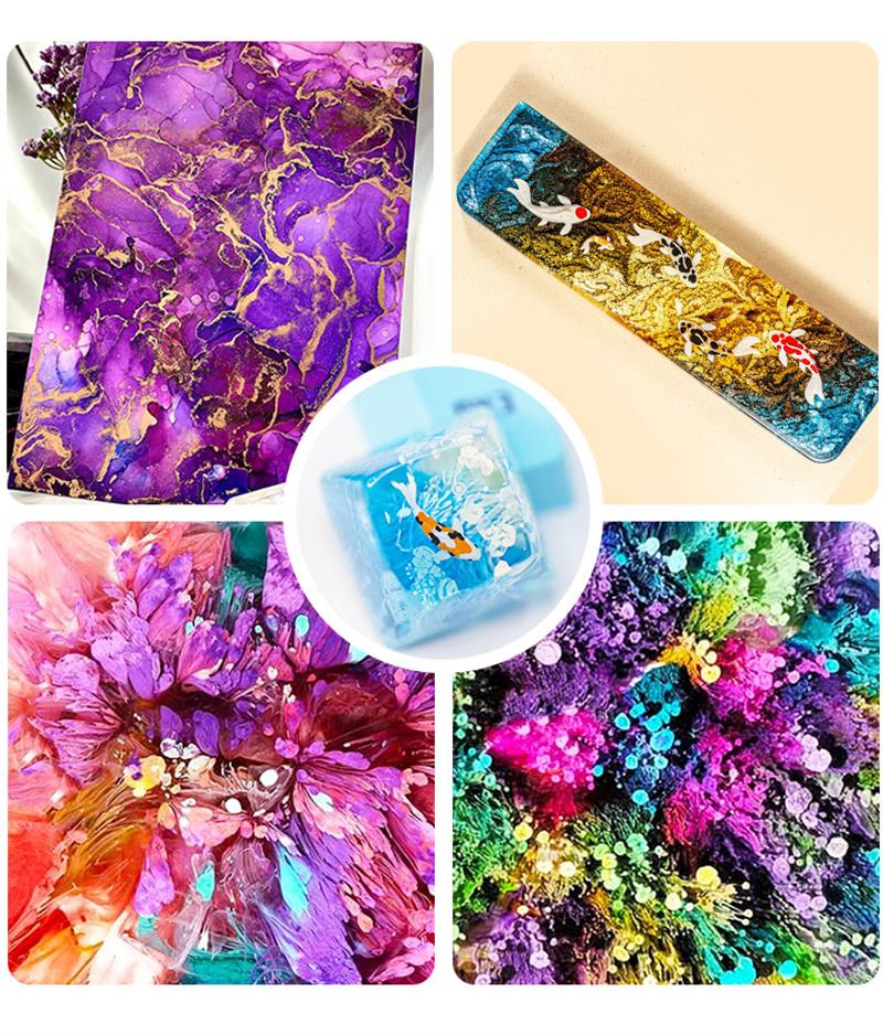 10ml/Bottle 22Colors Alcohol I - Resin Pigment Alcohol Ink ulasan dan harga