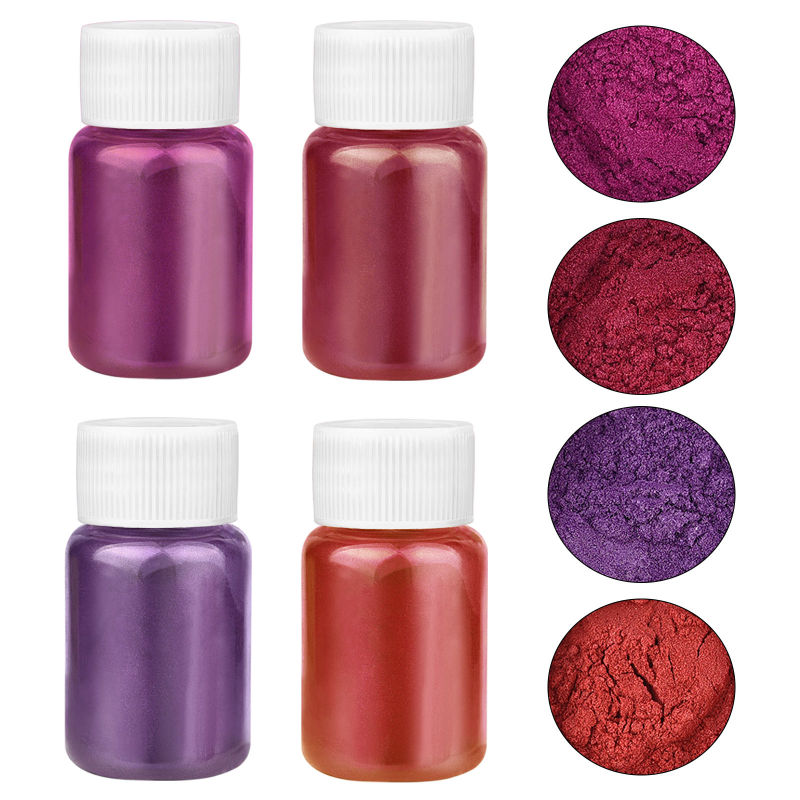 4 Colors/Set Pearlescent Powde - Resin Dye Opaque ulasan dan harga
