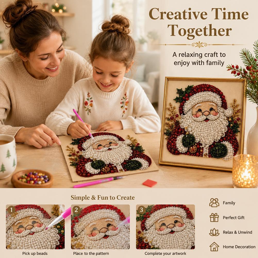 Christmas Santa Claus Pearl Ar - Resin Art Kit ulasan dan harga