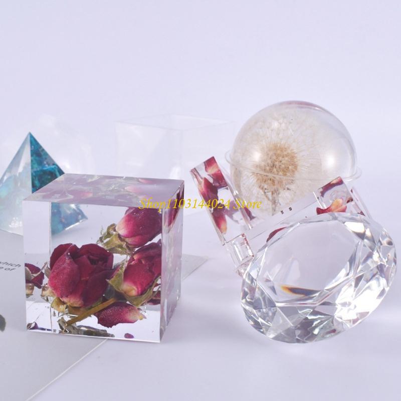 N5KE Cube Silicone Molds Epoxy - Resin Art Cube ulasan dan harga