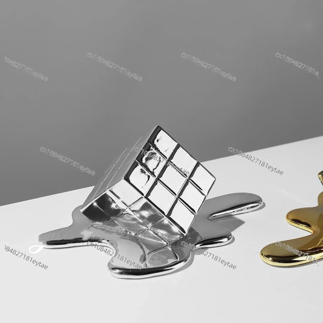 Golden Resin Geometric Cube -  - Resin Art Cube ulasan dan harga