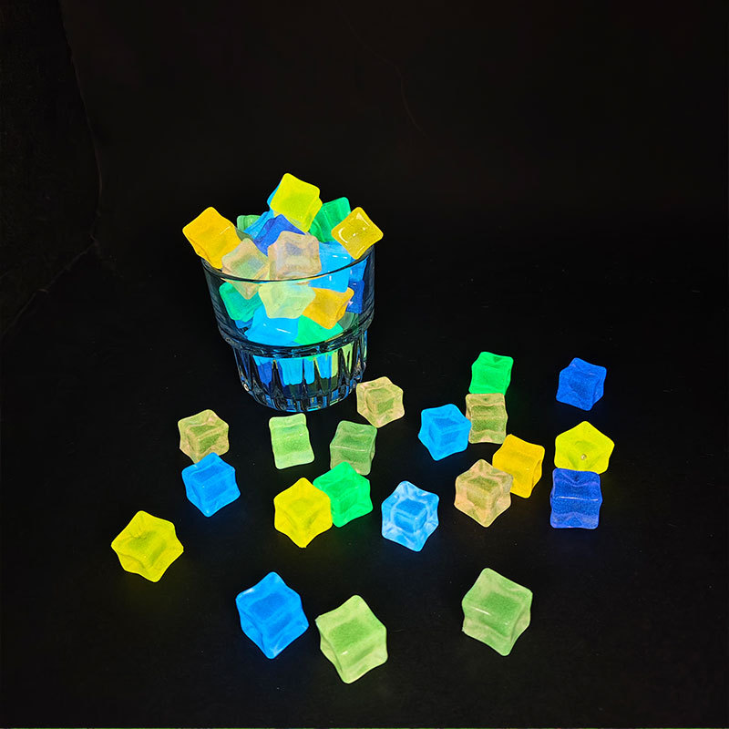 20pcs Luminous 14cm Stone Squa - Resin Art Cube ulasan dan harga