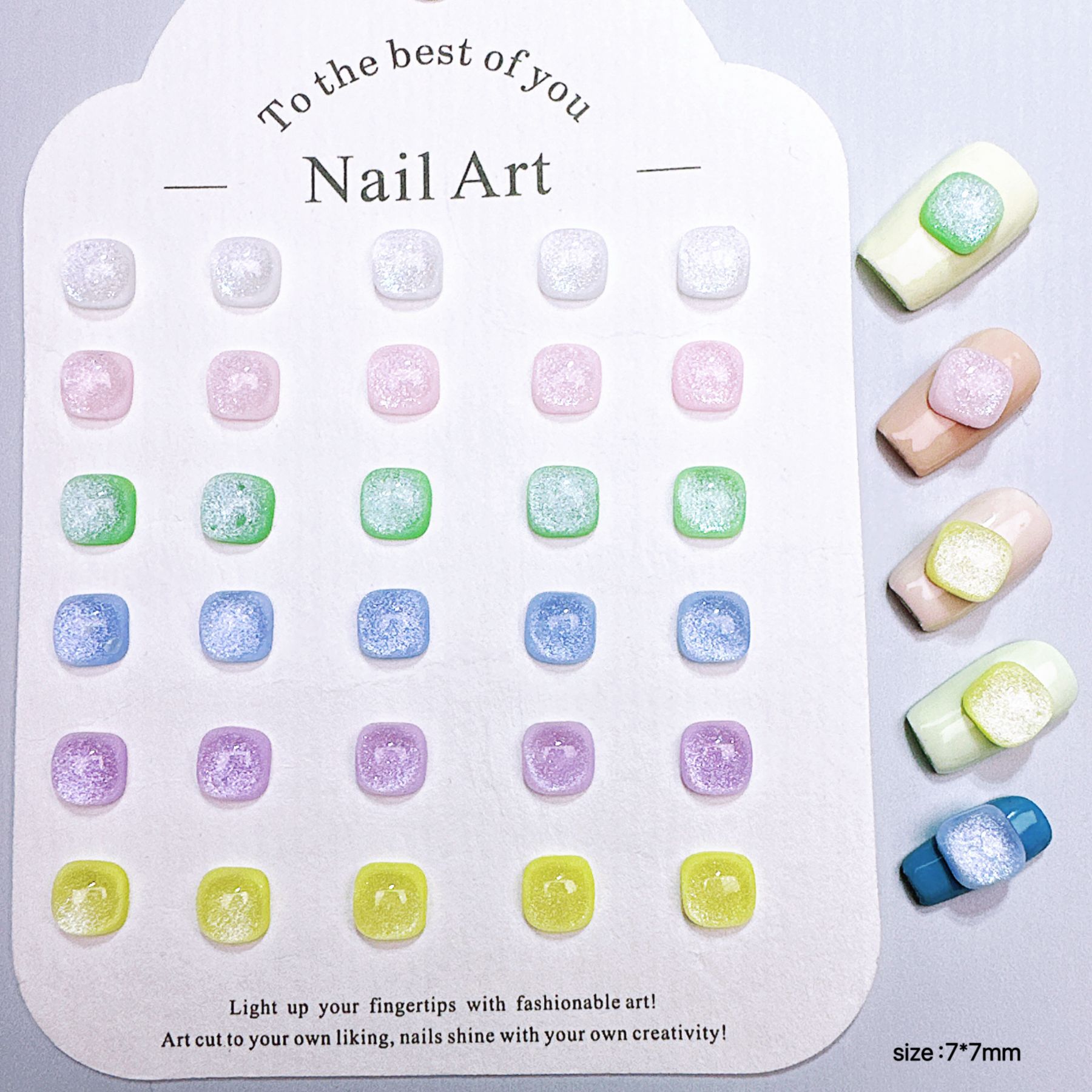 100Pcs Cat's Eye Sugar Cube Na - Resin Art Cube ulasan dan harga