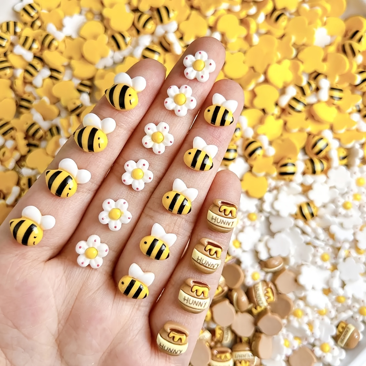 100pcs Realistic 5-Petal Bee&H - Resin Art Workshop ulasan dan harga
