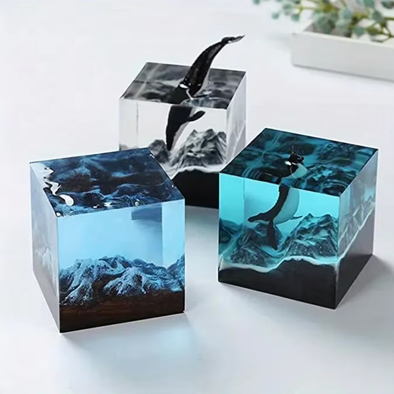 Cube Resin Mold, Clear Silicon - Resin Art Cube ulasan dan harga