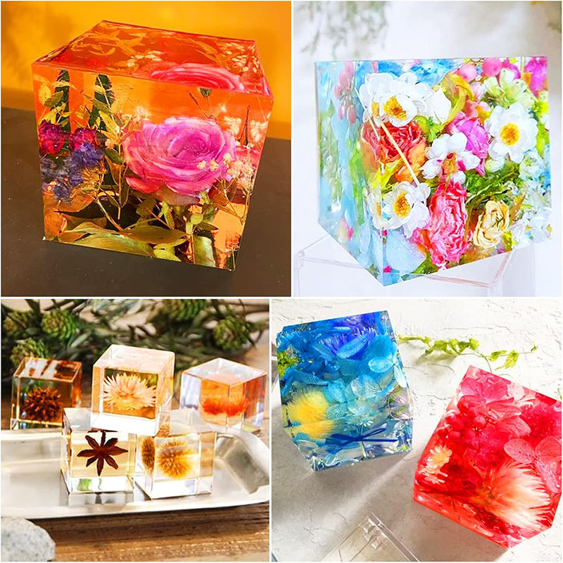 Cube Resin Mold, Clear Silicon - Resin Art Cube ulasan dan harga