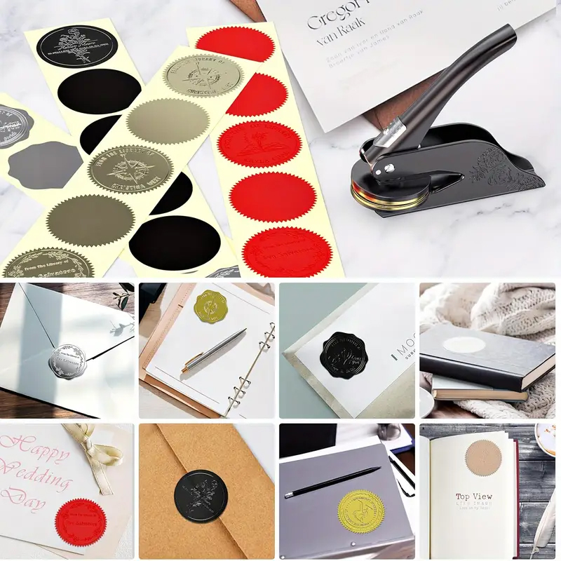 Embosser Stamp Customized Priv - Resin Art Logo ulasan dan harga