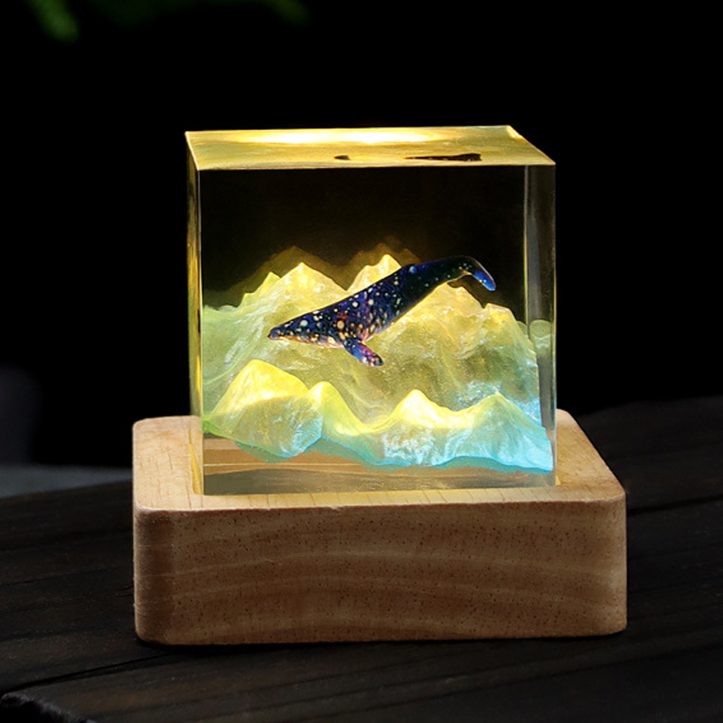 5cm Cube Organism Resin Table  - Resin Art Cube ulasan dan harga