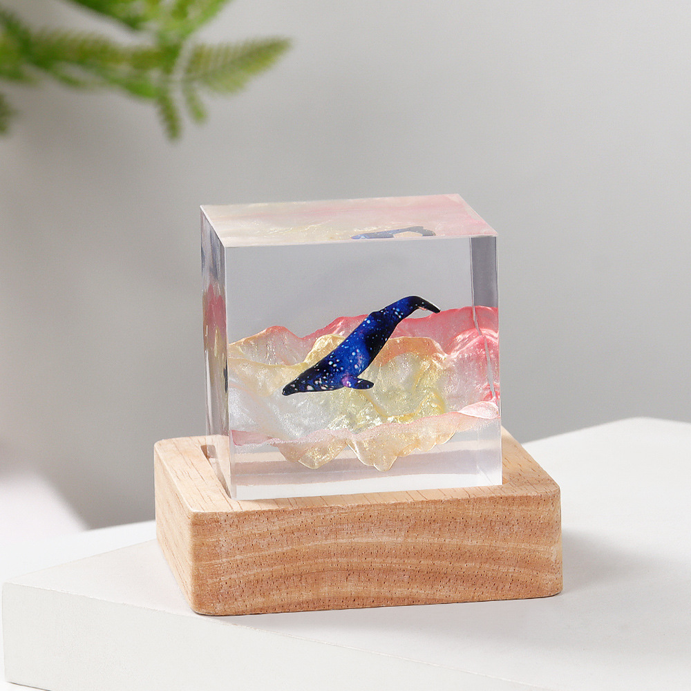 5cm Cube Organism Resin Table  - Resin Art Cube ulasan dan harga
