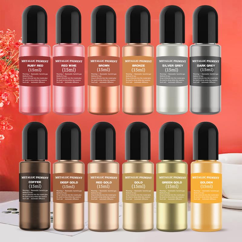 15ml Metal Resin Pigment Alcoh - Resin Pigment Alcohol Ink ulasan dan harga