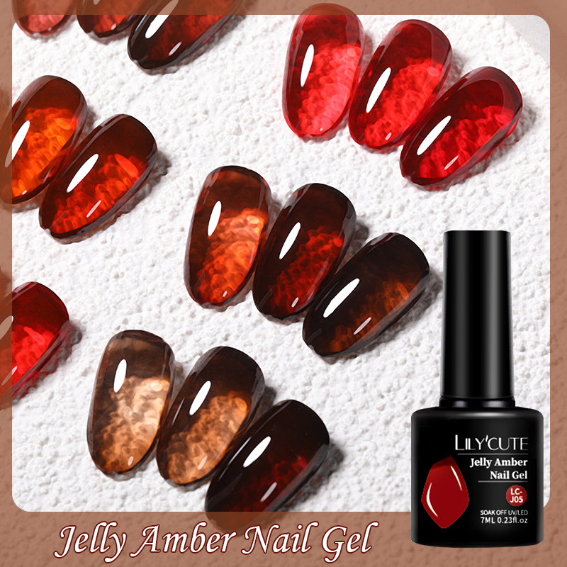 LILYCUTE 7ML Jelly Amber Gel N - Resin Dye Opaque ulasan dan harga