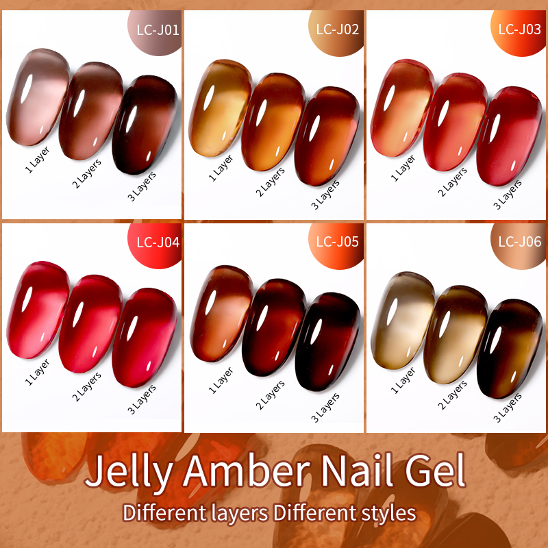LILYCUTE 7ML Jelly Amber Gel N - Resin Dye Opaque ulasan dan harga