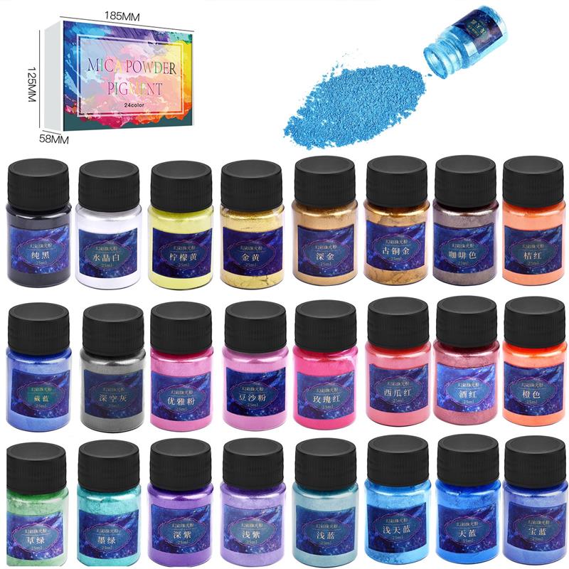 24Colors Epoxy Resin Dye Mica  - Resin Dye Opaque ulasan dan harga