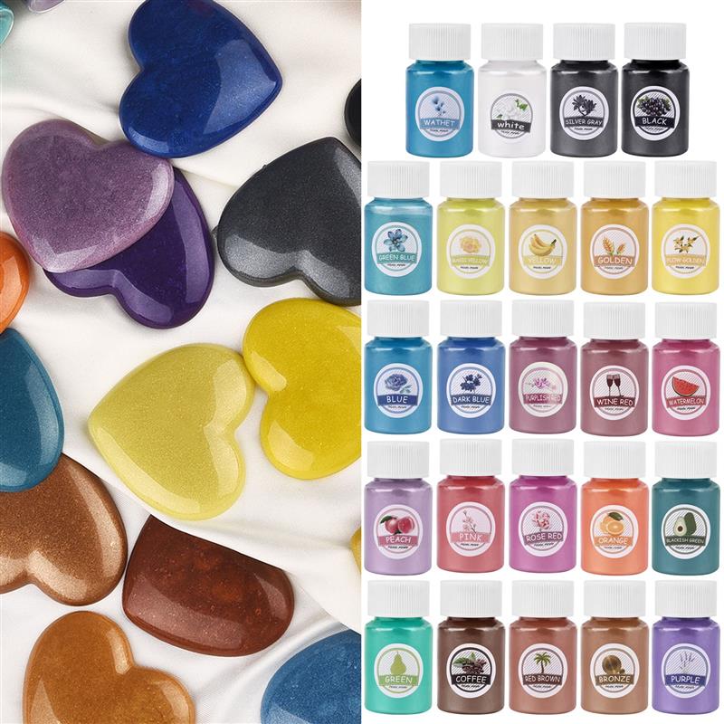 24Colors Epoxy Resin Dye Mica  - Resin Dye Opaque ulasan dan harga