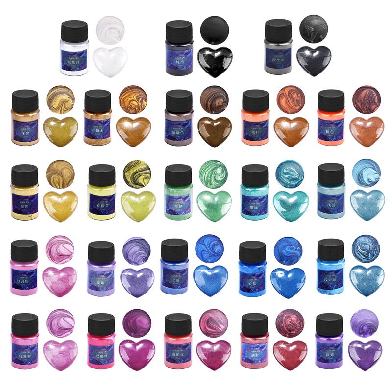 24Colors Epoxy Resin Dye Mica  - Resin Dye Opaque ulasan dan harga