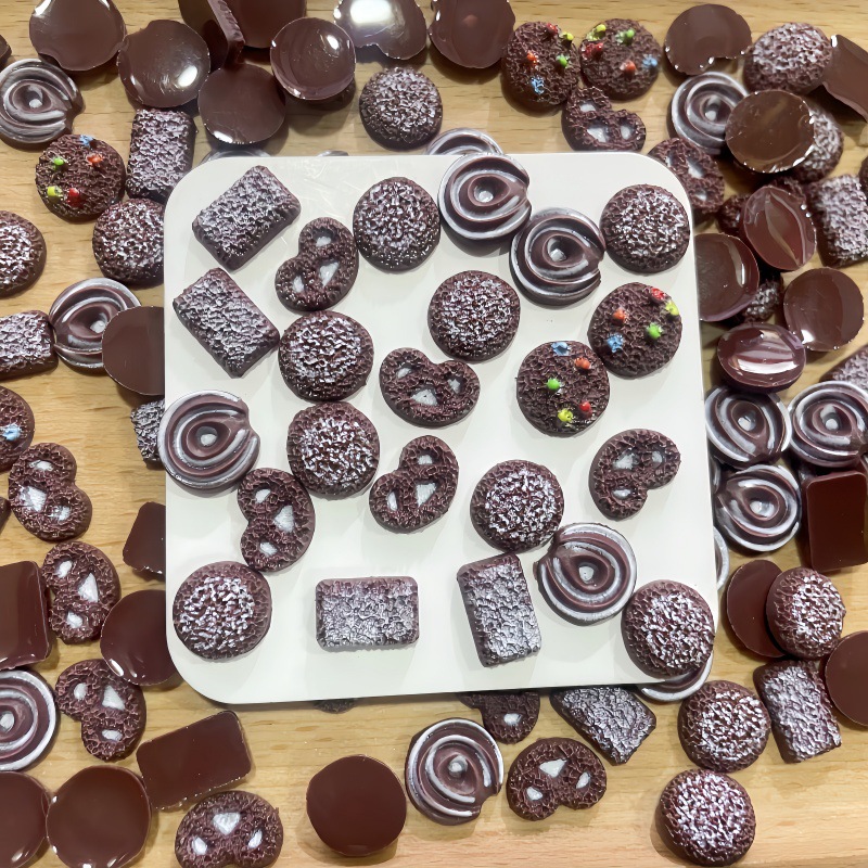50Pcs Tiny Faux Chocolate Cook - Resin Art Workshop ulasan dan harga