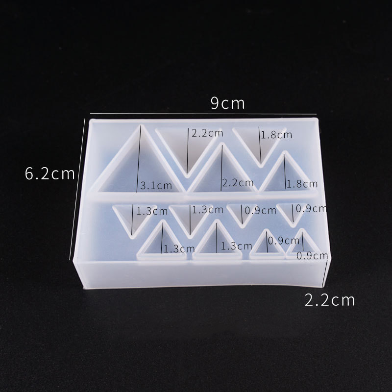 Cute beads Cube triangle Silic - Resin Art Cube ulasan dan harga