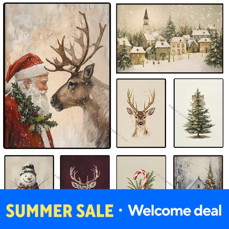 2026 Christmas Wall Art Poster - Resin Art Quotes ulasan dan harga