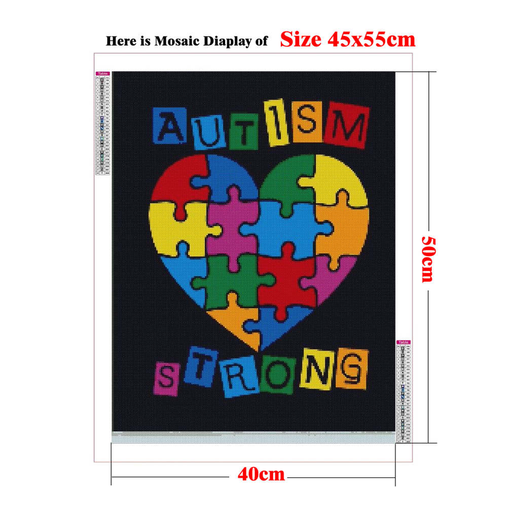 Autism Awareness Posters 5D Ad - Resin Art Quotes ulasan dan harga