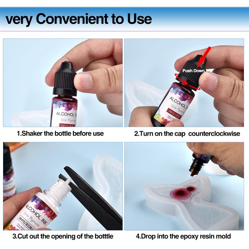 1 Set Epoxy Resin Pigment Kit  - Resin Pigment Alcohol Ink ulasan dan harga